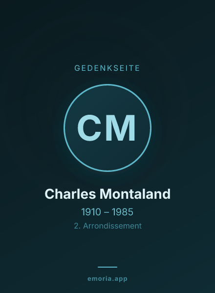 Gedenkportrait von Charles Montaland