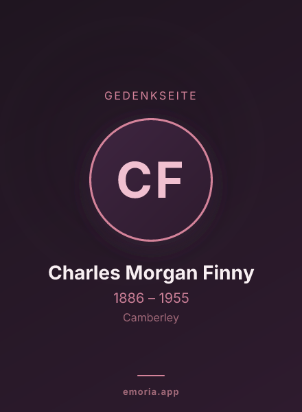 Gedenkportrait von Charles Morgan Finny