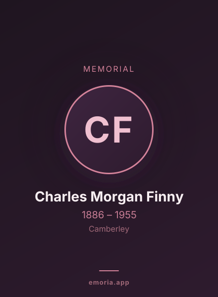 Memorial portrait of Charles Morgan Finny