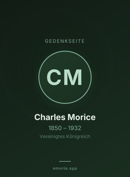 Gedenkportrait von Charles Morice