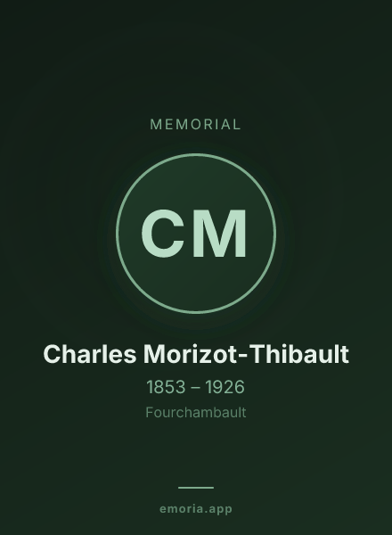 Memorial portrait of Charles Morizot-Thibault