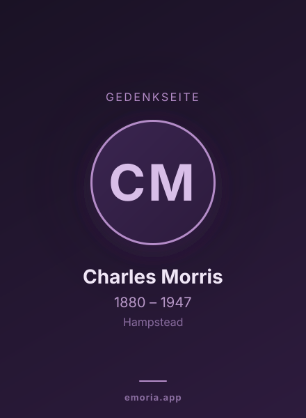 Gedenkportrait von Charles Morris