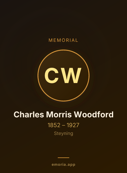 Memorial portrait of Charles Morris Woodford