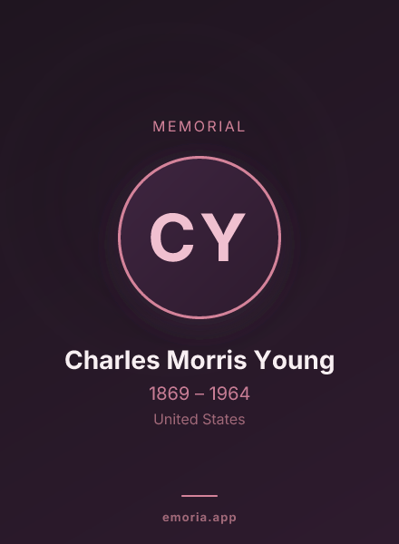 Memorial portrait of Charles Morris Young