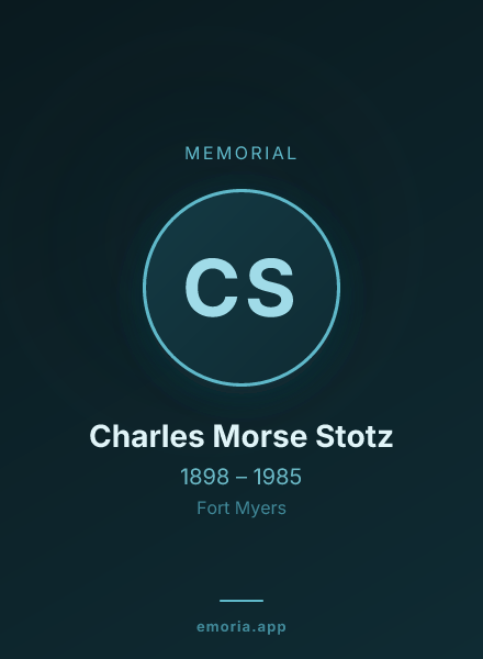 Memorial portrait of Charles Morse Stotz