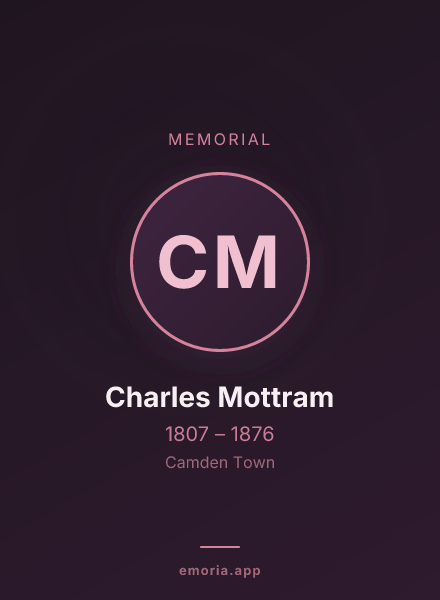 Memorial portrait of Charles Mottram