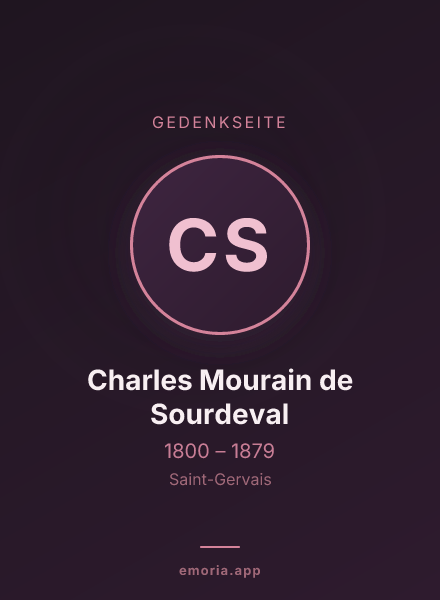 Gedenkportrait von Charles Mourain de Sourdeval