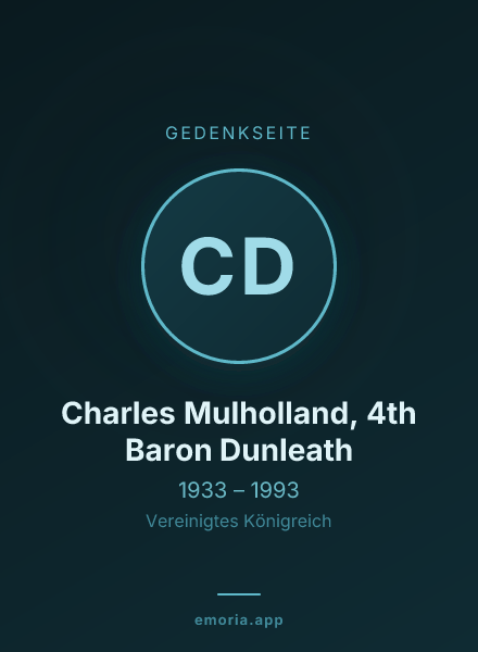 Gedenkportrait von Charles Mulholland, 4th Baron Dunleath