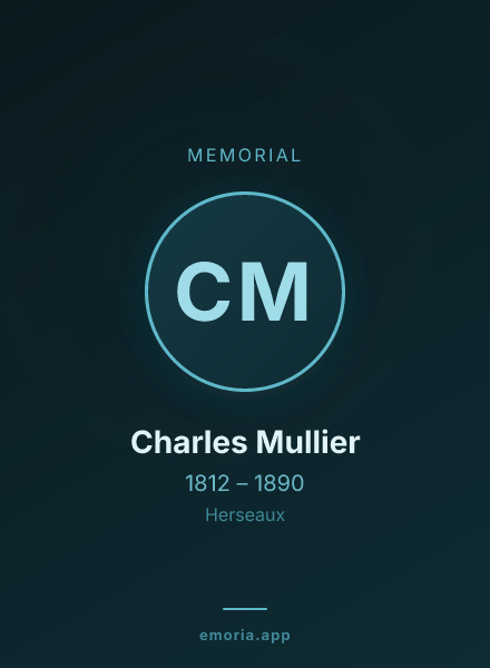 Memorial portrait of Charles Mullier