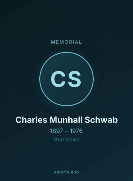 Memorial portrait of Charles Munhall Schwab