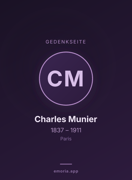 Gedenkportrait von Charles Munier