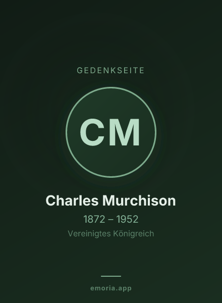 Gedenkportrait von Charles Murchison