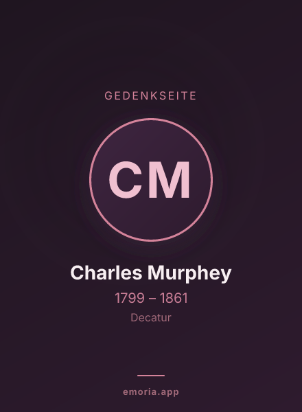 Gedenkportrait von Charles Murphey