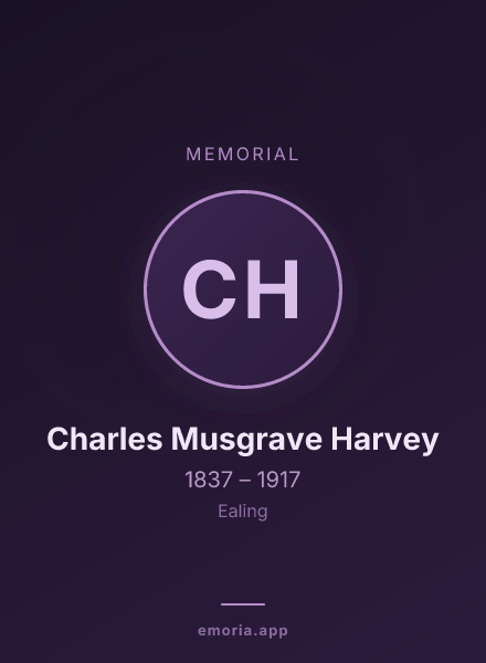 Memorial portrait of Charles Musgrave Harvey