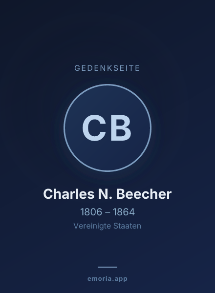 Gedenkportrait von Charles N. Beecher