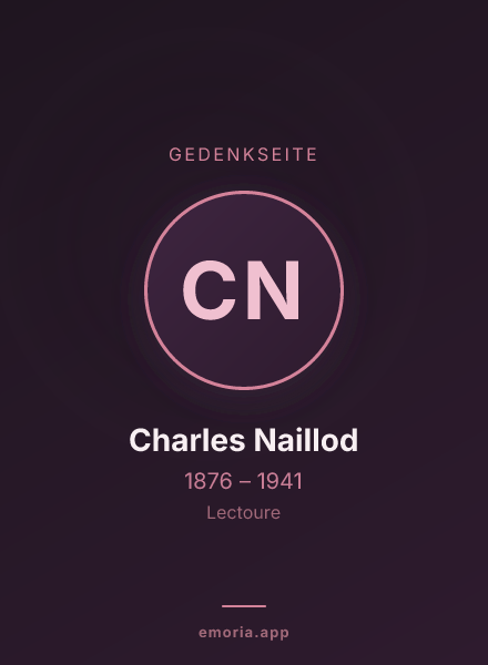 Gedenkportrait von Charles Naillod