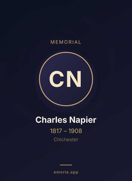 Memorial portrait of Charles Napier