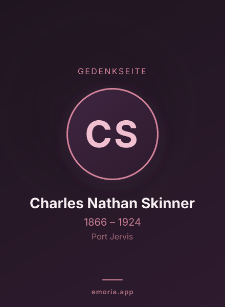 Gedenkportrait von Charles Nathan Skinner
