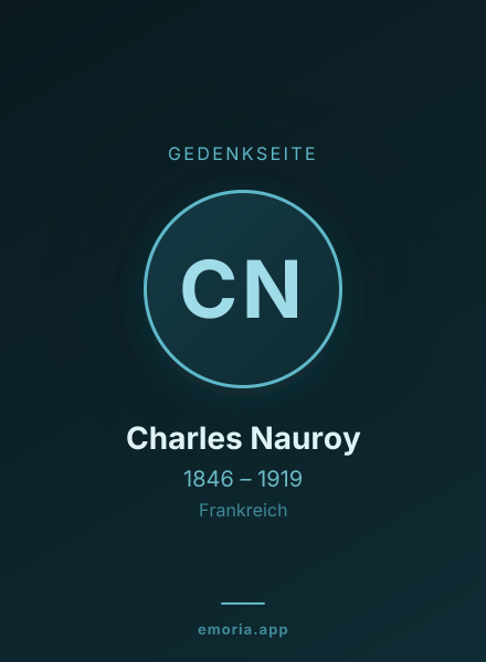 Gedenkportrait von Charles Nauroy