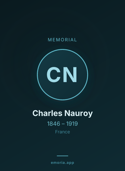 Memorial portrait of Charles Nauroy