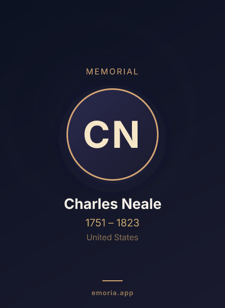 Memorial portrait of Charles Neale
