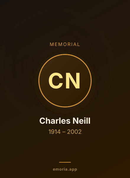 Memorial portrait of Charles Neill
