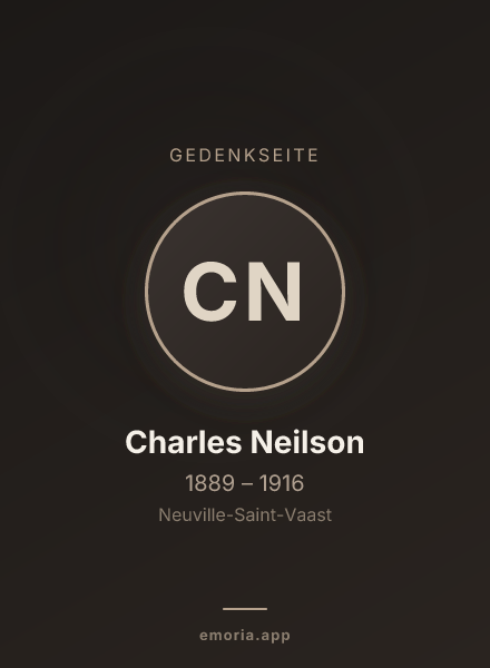 Gedenkportrait von Charles Neilson