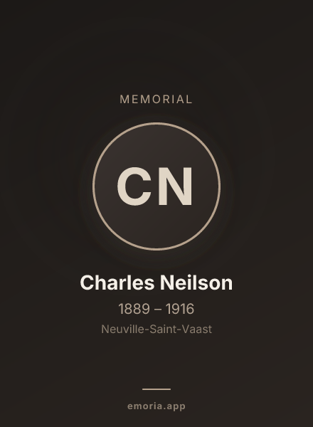 Memorial portrait of Charles Neilson