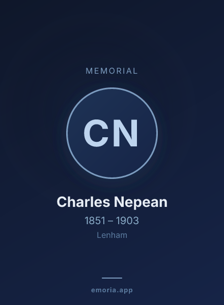 Memorial portrait of Charles Nepean