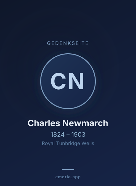 Gedenkportrait von Charles Newmarch