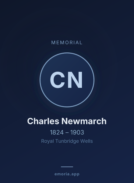 Memorial portrait of Charles Newmarch