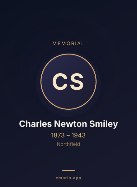 Memorial portrait of Charles Newton Smiley