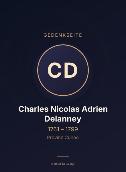 Gedenkportrait von Charles Nicolas Adrien Delanney
