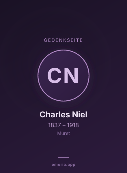 Gedenkportrait von Charles Niel