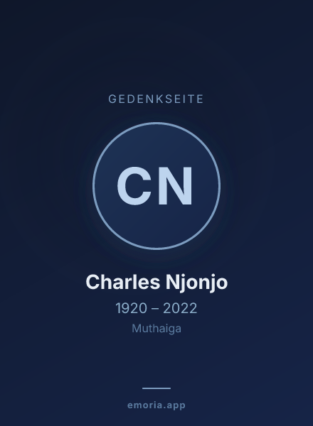 Gedenkportrait von Charles Njonjo