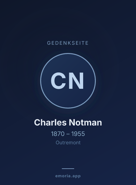 Gedenkportrait von Charles Notman