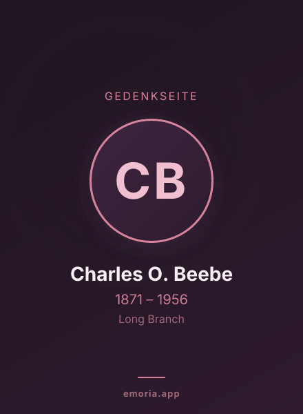 Gedenkportrait von Charles O. Beebe