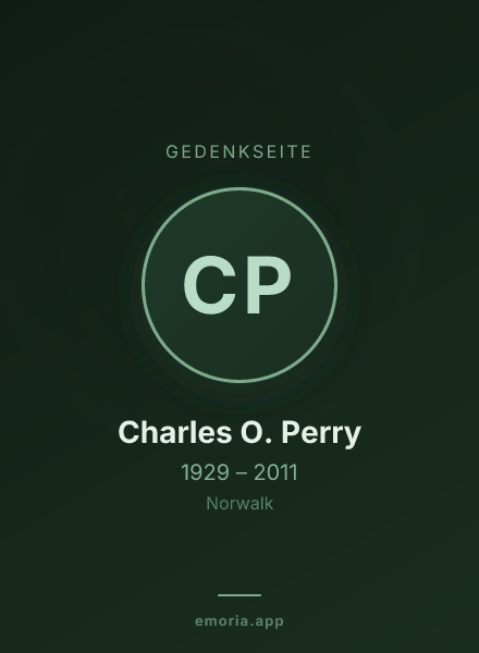 Gedenkportrait von Charles O. Perry