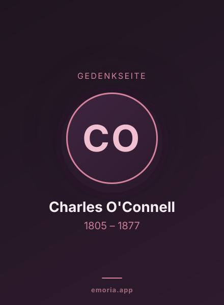 Gedenkportrait von Charles O'Connell