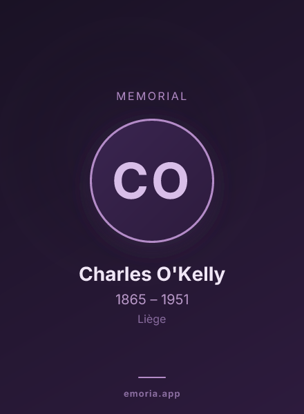 Memorial portrait of Charles O'Kelly