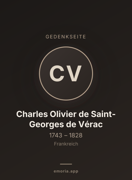 Gedenkportrait von Charles Olivier de Saint-Georges de Vérac