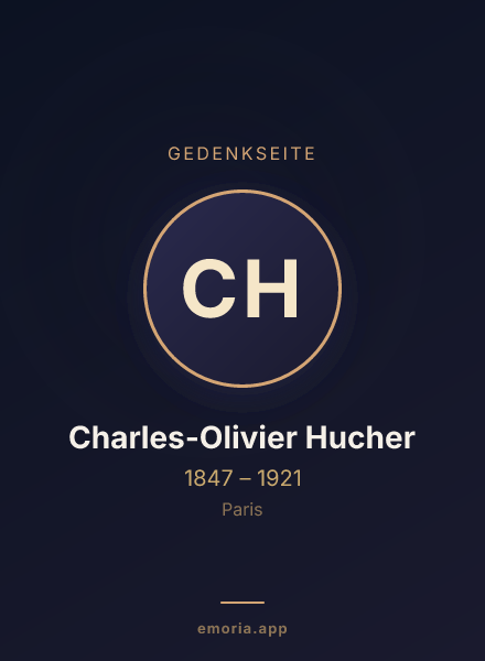 Gedenkportrait von Charles-Olivier Hucher