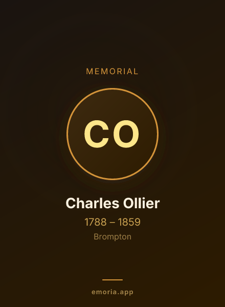 Memorial portrait of Charles Ollier