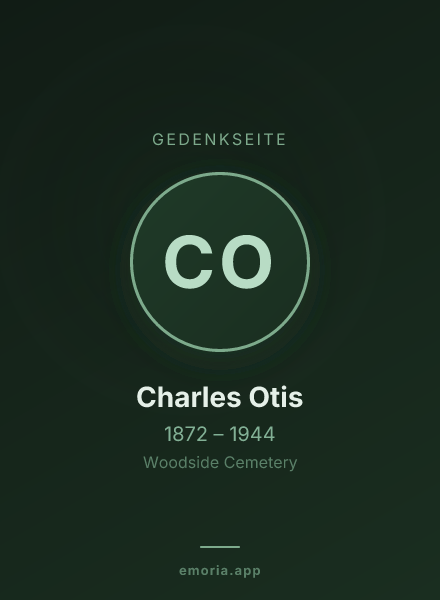 Gedenkportrait von Charles Otis