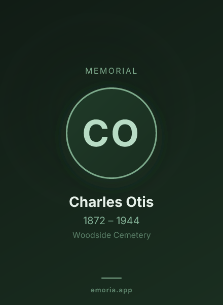 Memorial portrait of Charles Otis