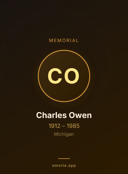 Memorial portrait of Charles Owen