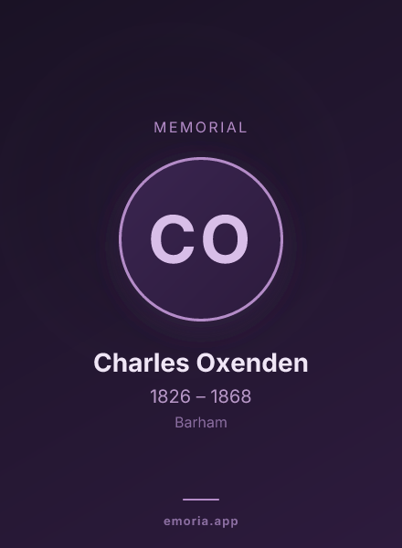 Memorial portrait of Charles Oxenden