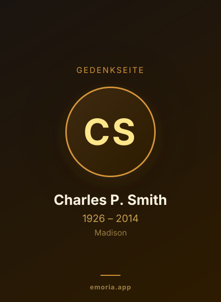 Gedenkportrait von Charles P. Smith