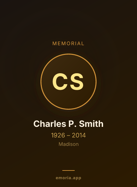Memorial portrait of Charles P. Smith