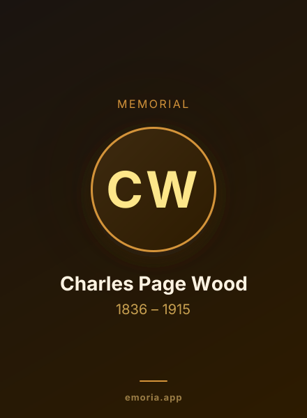 Memorial portrait of Charles Page Wood